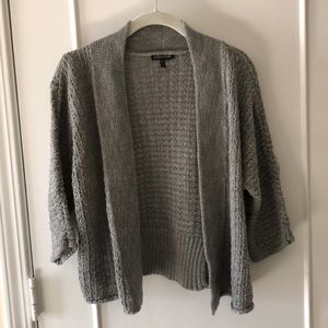 short grey cardigan